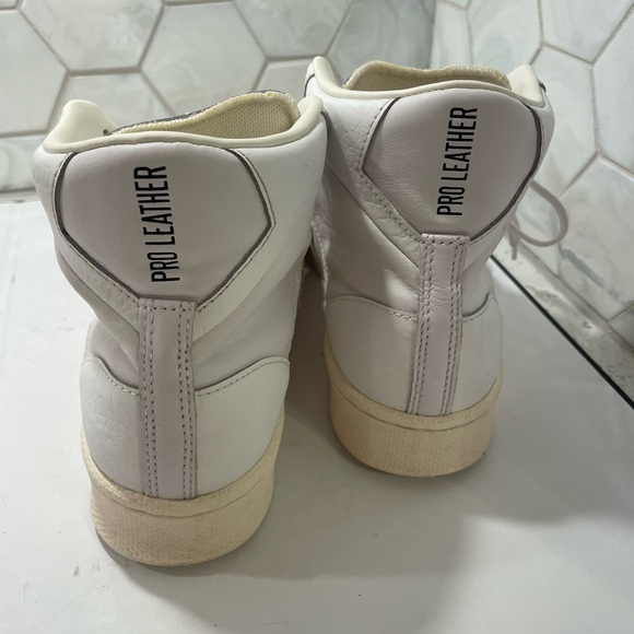 Converse Pro Leather Sport Unisex Men’s 8.5 Woman’s 10 White Hi Top Sneakers - Picture 4 of 9